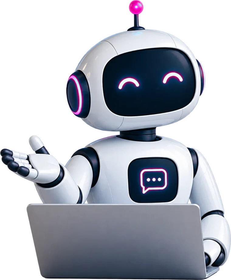 Der pinke PureArt-Roboter