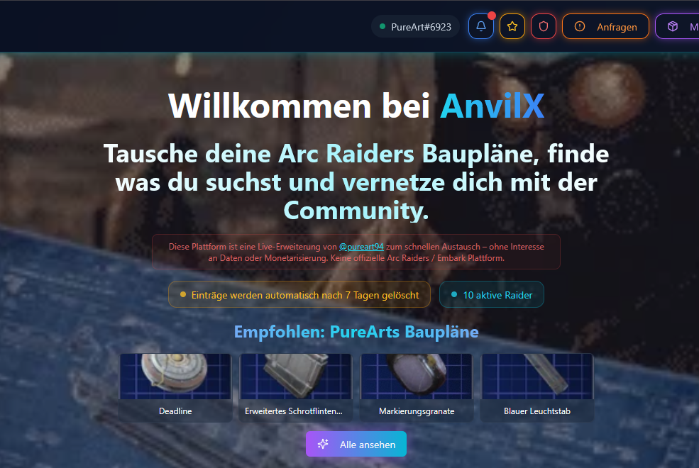 AnvilX Vorschau